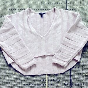 Forever21 Purple crop sweater